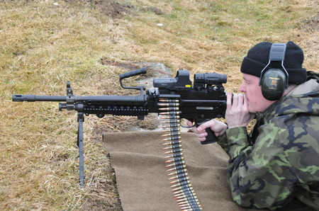 Lehký kulomet - 5,56 mm kulomet univerzální FN Minimi 