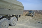 Nácvik vyproštění Tatry T 810