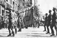 Prapor 1. čs. brigády na Václavském nám 17.5.1945