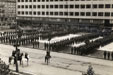 Nástup jednotek čs. armády při oslavách 20. výročí bitvy u Zborova v Hradci Králové v roce 1937