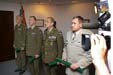 Zleva: generálmajor Hynek Blaško, plukovník Ladislav Jung, podplukovník Zdeněk Kolář, generálmajor Jiří Halaška