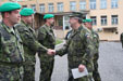 Předání pamětních listů příslušníkům vojenského zařízení v Radošově