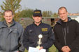 Vítězové kategorie družstev PČR Opava - (zleva) Jaroslav Kordula, Vlastimil Černín a Tomáš Jaroš