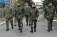 Představitelé armády - čestní hosté nástupu v Táboře