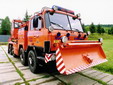 Bulldozer unit attached to TATRA-815 crane truck - 1